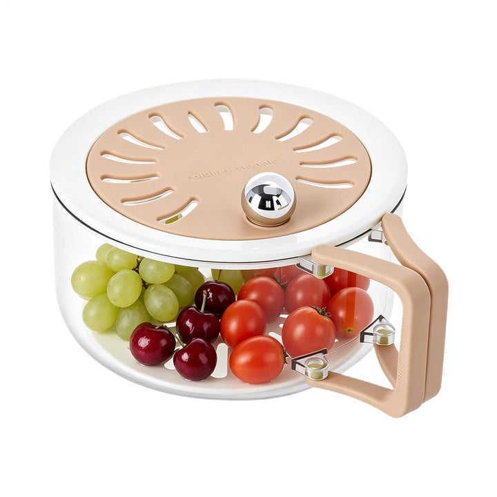 -Abtropfbehälter mit Deckel Tragbares Abtropfsieb Und Seiher Mit Faltbarem | waschkorb für , Beeren