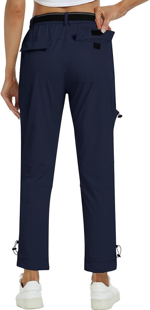 MoFiz Wanderhose Damen Leichte Cargohose Atmungsaktiv Trekkinghose Workout Wasserdicht Winddicht Cas