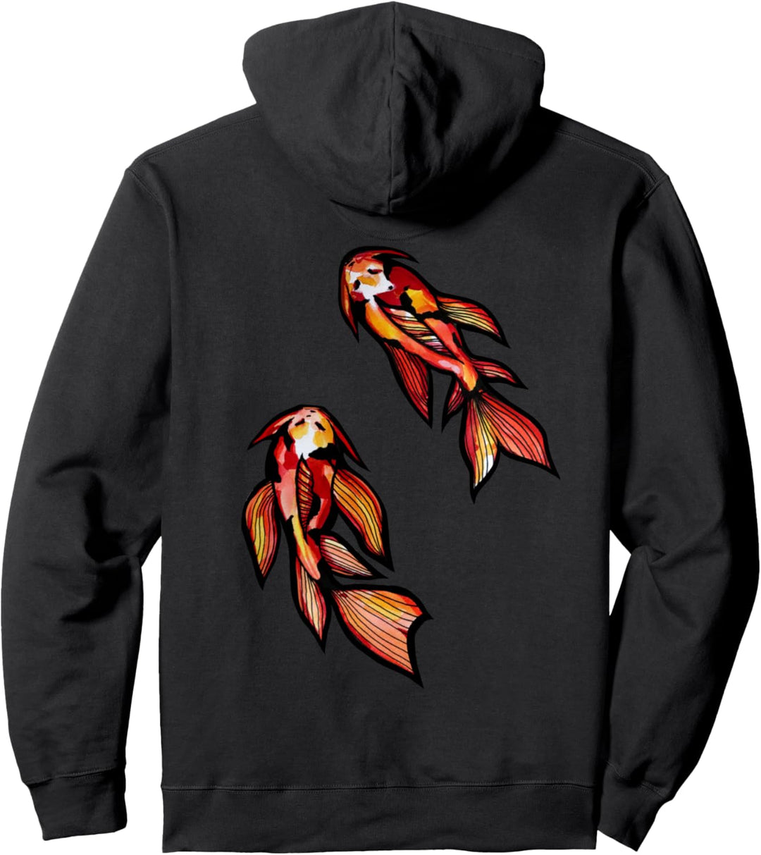 Koi-Fisch-Teichkunst Pullover Hoodie