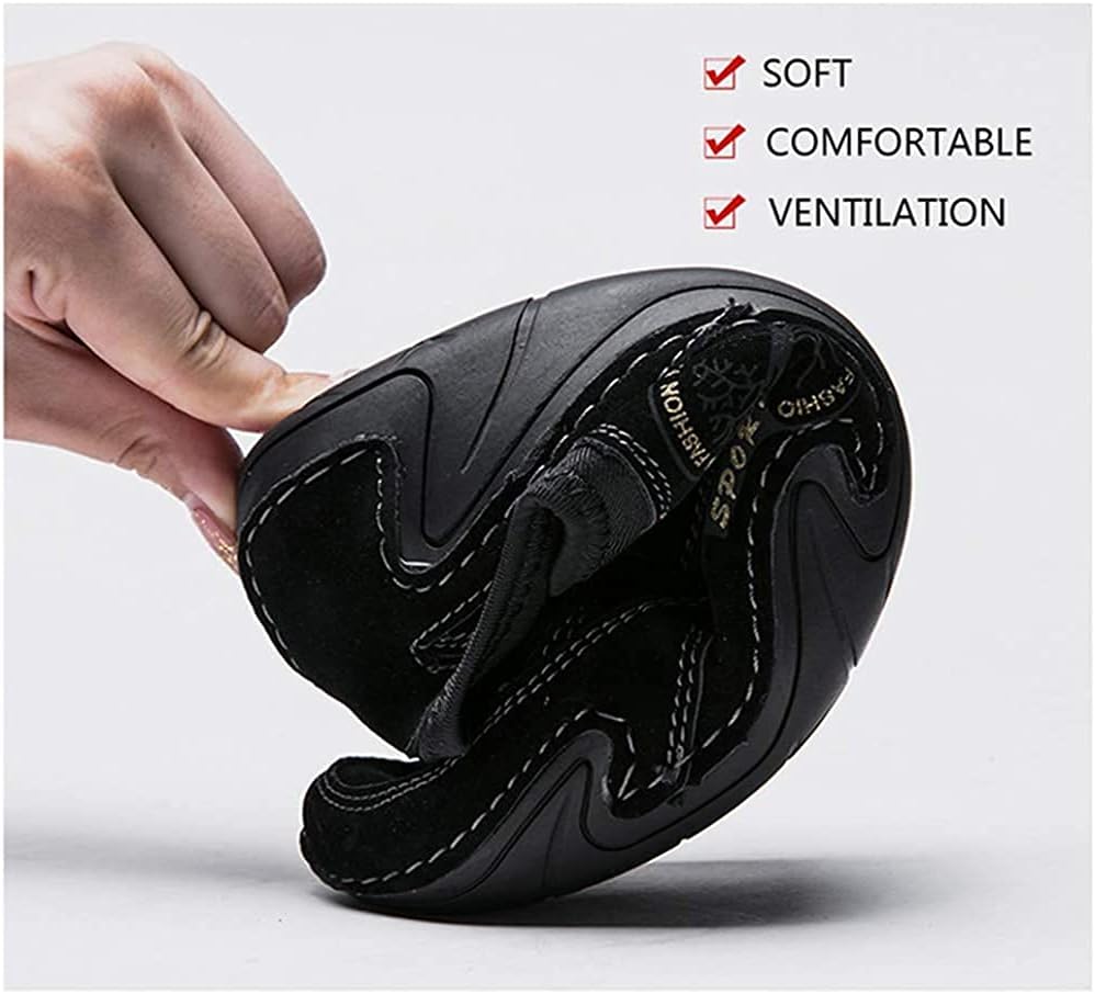 Asifn Mokassins Herren Schwarz Wildleder Fahrschuhe Sommer Outdoor Anti-Rutsch Atmungsaktiv Weich Fr