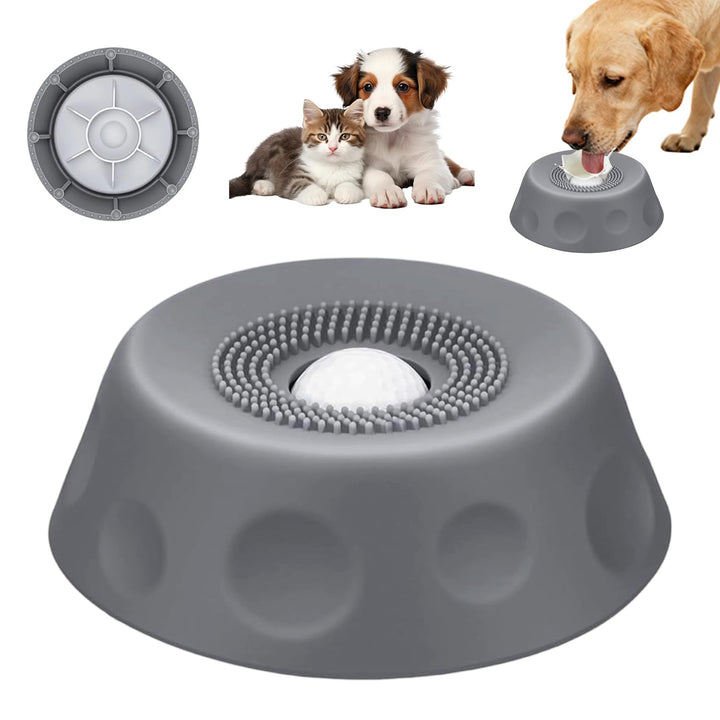 Schleckball Hund Silikon, Schleckball Leckball für Hunde, Hundelickspielzeug, Lick Sphere Futternapf