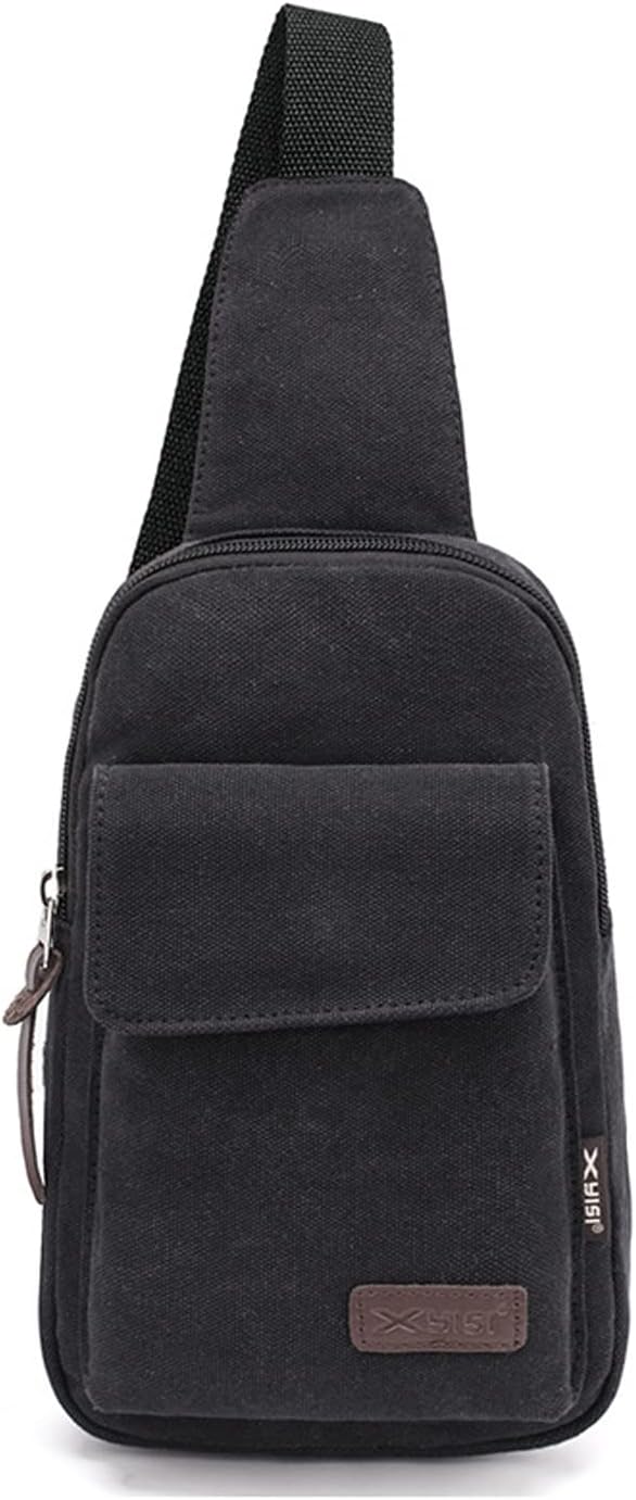 FANDARE Brusttasche Herren Schultertasche Sling Bag Rucksack 7.9 inch iPad Sling Bag Segeltuch Tasch