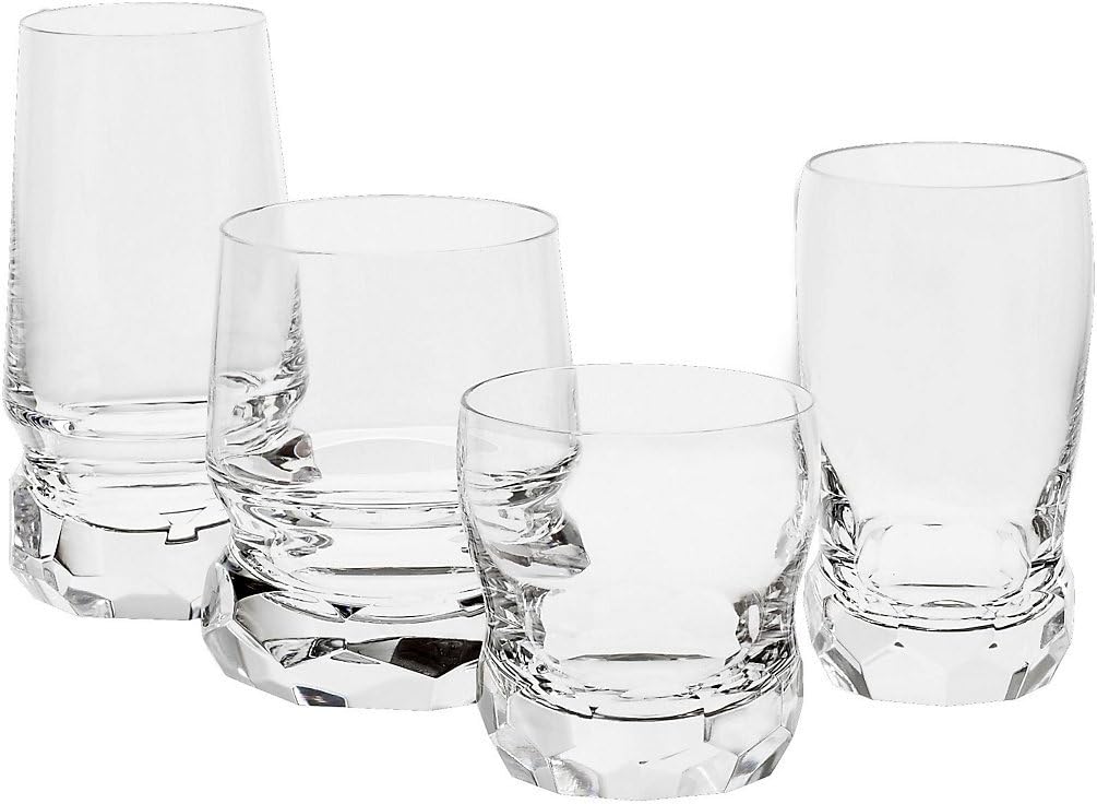 CRISTALICA Exklusives Whiskeyglas Whiskeybecher Basic Diamant 340 ml Transparent Kristall