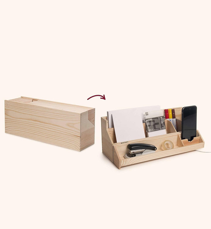 Rackpack Geschenkartikel: 2in1 Wein Box mit Zweitnutzen, originelles Geschenk (Desktopper)