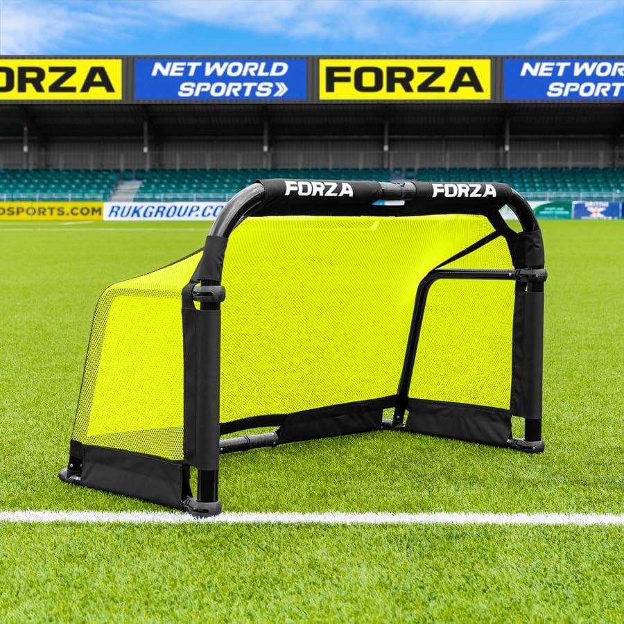 FORZA POD Tor | Pro Alu50 Tragbares Pop-Up-Trainingstor mit Netz und Tragetasche, Schnellaufbau | Le