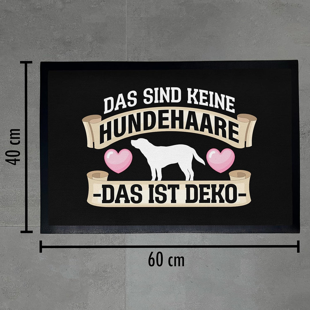 Trendation - Das Sind Keine Hundehaare Das Ist Deko Lustige Fussmatte Hund Spruch Geschenk 60x40 cm