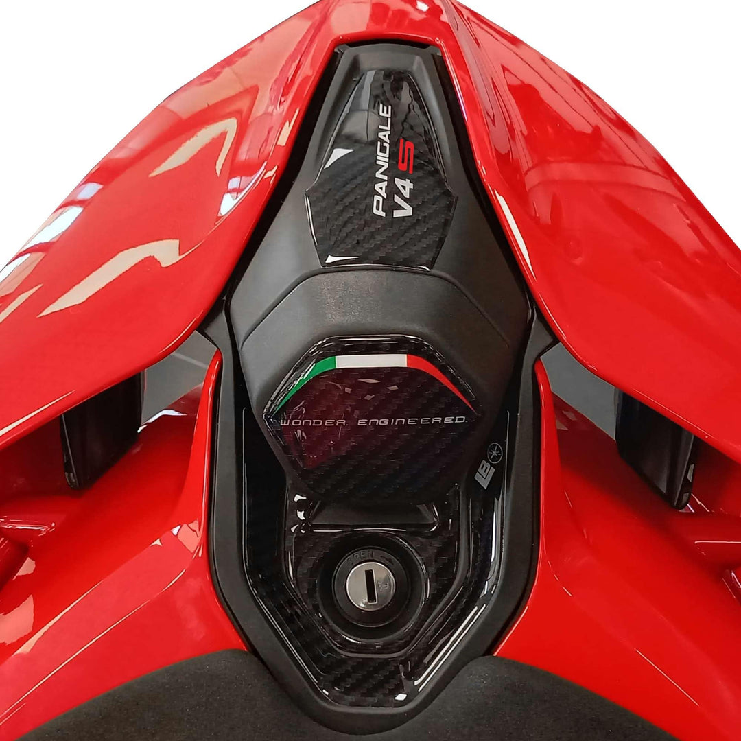 LABELBIKE 3D Motorrad Heckaufkleber kompatibel mit Ducati | Panigale V4 V4S 2025, Harzschutz, Kratzf