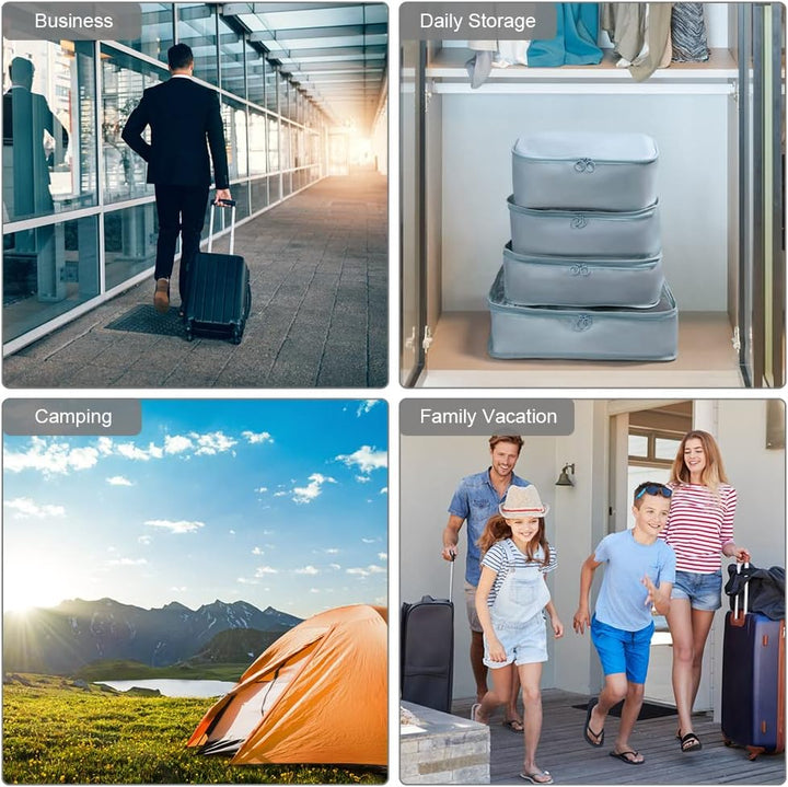 OSDUE Koffer Organizer Set 8-teilig, Packing Cubes, Wasserdichte Reise Kleidertaschen, Packtaschen f