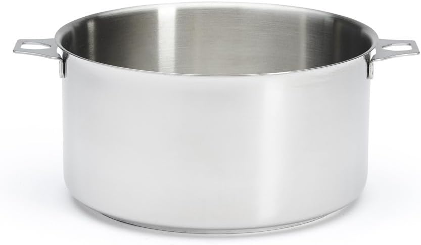 DE BUYER Kasserolle-Bratentopf, Edelstahl, Silber, 24 cm 27.9 x 20.1 x 10.9 cm, 27.9 x 20.1 x 10.9 c