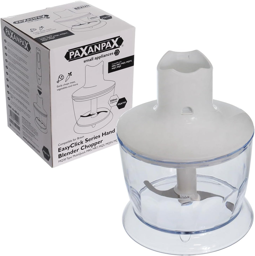 Paxanpax PSA744 Stabmixer, 500 ml, passend für Braun 'MQ30' Typ MultiQuick MR5, MR7, MQ5, MQ5V, MQ7,