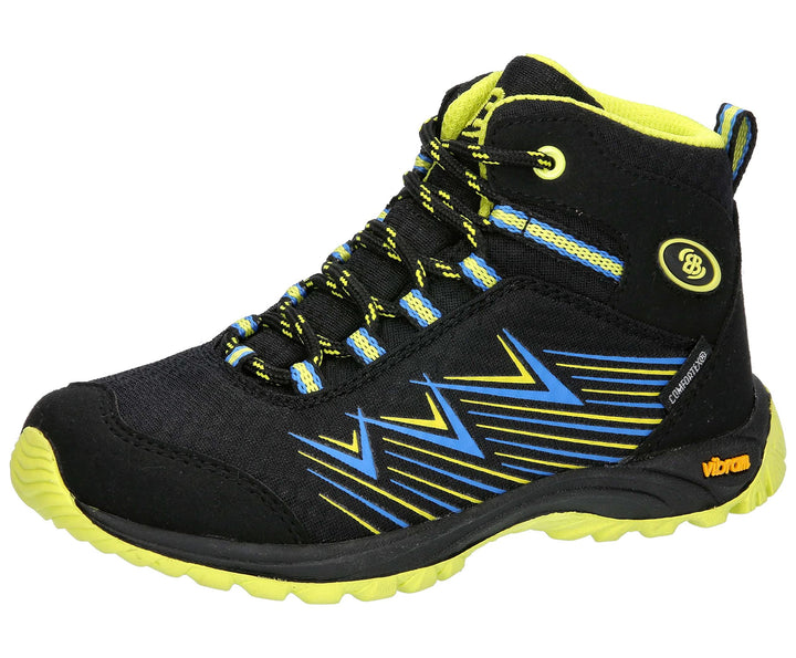 Brütting Unisex Kinder Chesna High Cross-Laufschuhe 32 EU Schwarz Blau Lemon, 32 EU Schwarz Blau Lem