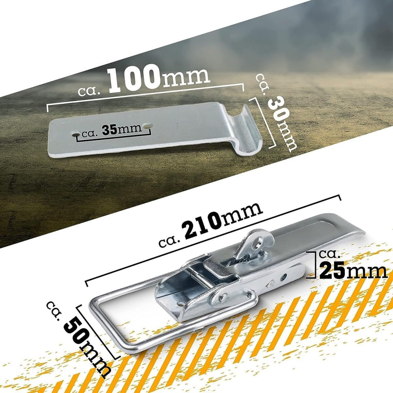 Safetytex Exzenterverschluss Spannverschluss - Bordwandverschluss Verzinkt - Anhänder Zubehör - 210
