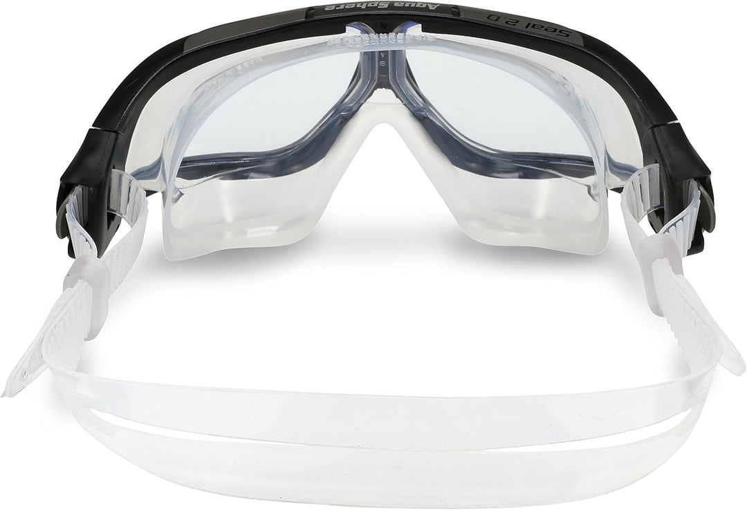 Aquasphere Unisex Seal 2.0 Schwimmbrille schwarz/grau, schwarz/grau