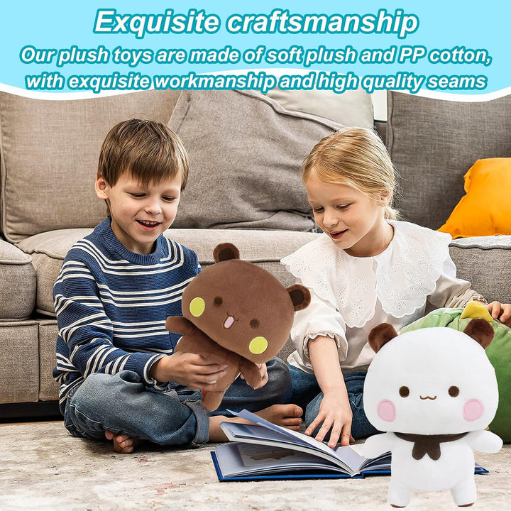 2 Stück Bubu Dudu Kuscheltier, Bubu Dudu Plüsch, Dubu Bubu, Bär Panda Bu-bu Du-du Kuscheltier, Panda