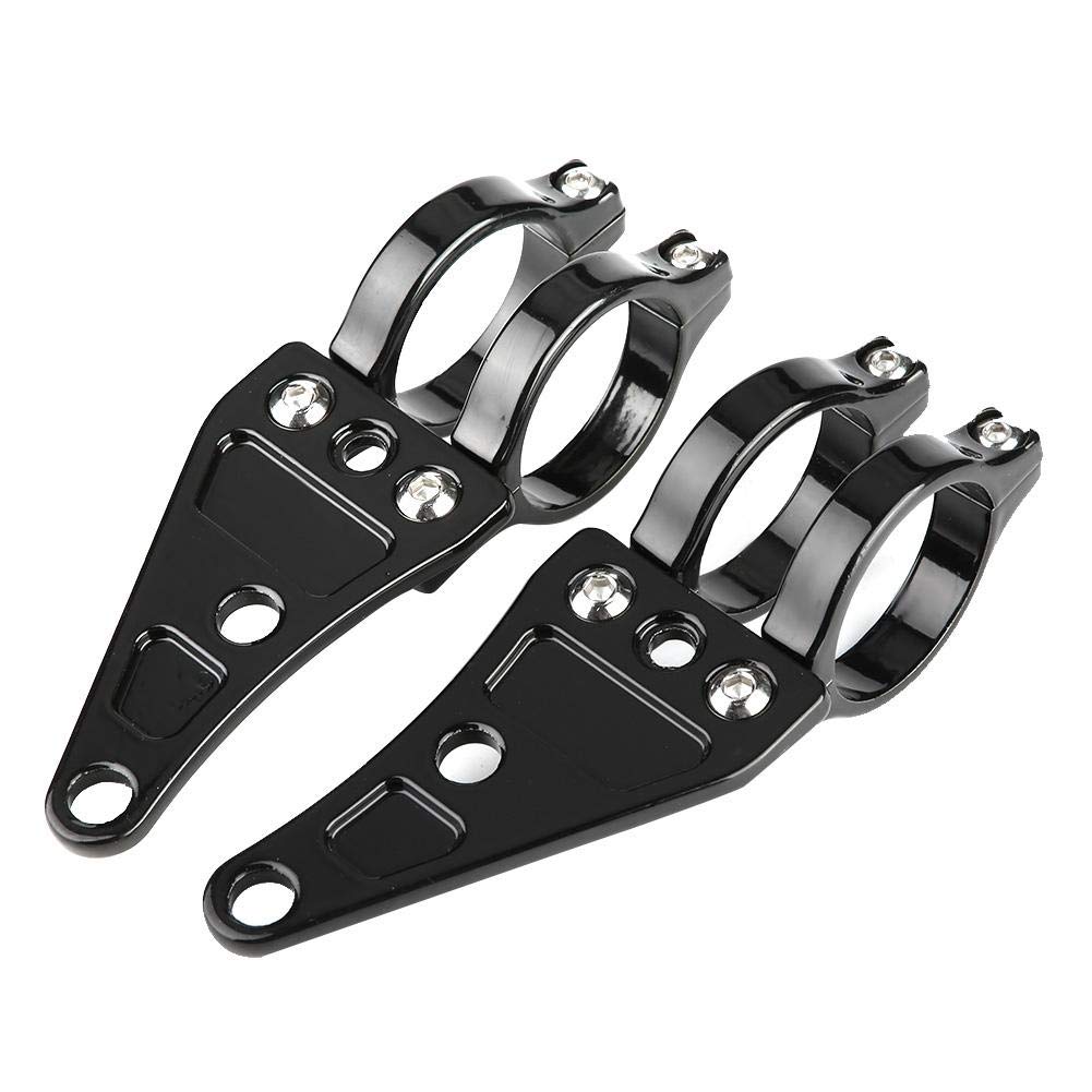 KIMISS 2tlg. Halterung für Scheinwerferhalter vorne Halter für Lampe 38mm-41mmmm für Motorräder
