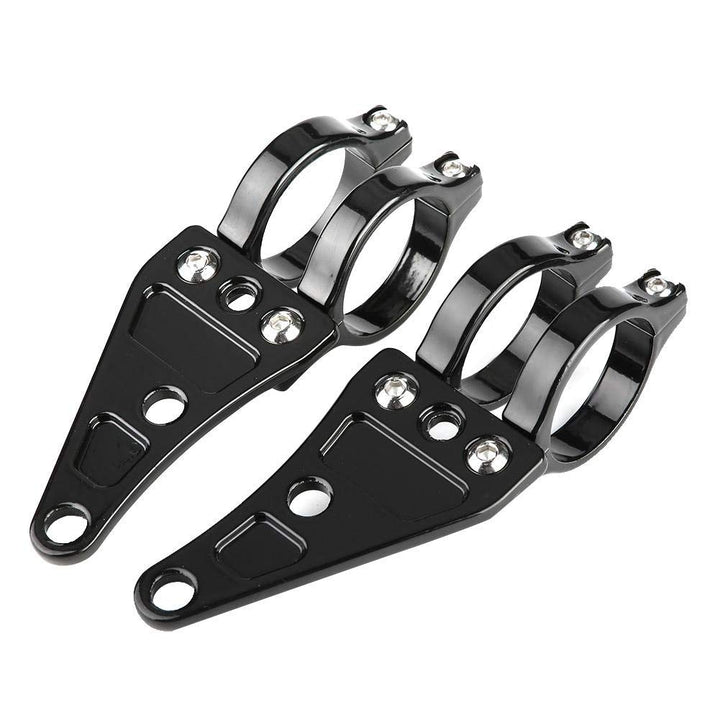 KIMISS 2tlg. Halterung für Scheinwerferhalter vorne Halter für Lampe 38mm-41mmmm für Motorräder