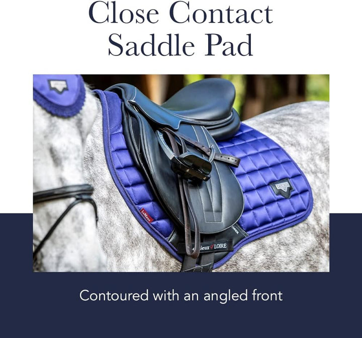 LeMieux Loire Classic Satin Close Contact Square Ice Blue Sattelauflage L Ice Blue, L Ice Blue