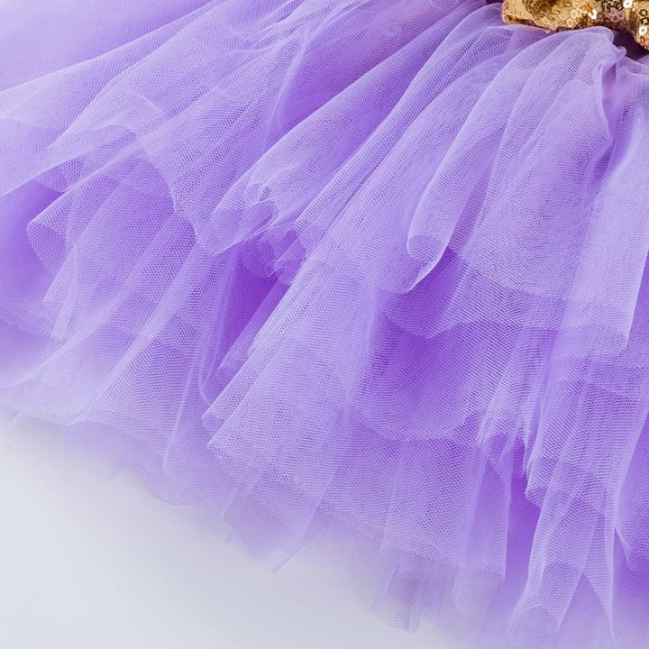UUAISSO Baby Mädchen Mein 1. Geburtstag Outfits Kurzarm Cake Smash Rock Pailletten Tutu Prinzessin K