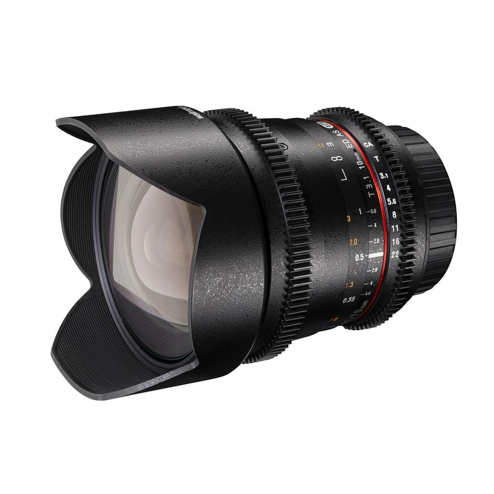 Walimex Pro 10mm 1:3,1 VCSC-Weitwinkelobjektiv für Canon EF-S Objektivbajonett schwarz (manueller Fo