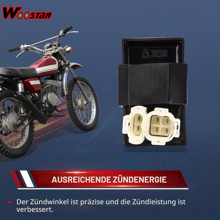 WOOSTAR CDI Box Zündspule Starterrelais Spannungsregler Ersatz für GY6 50ccm 125ccm 150ccm ATV Rolle