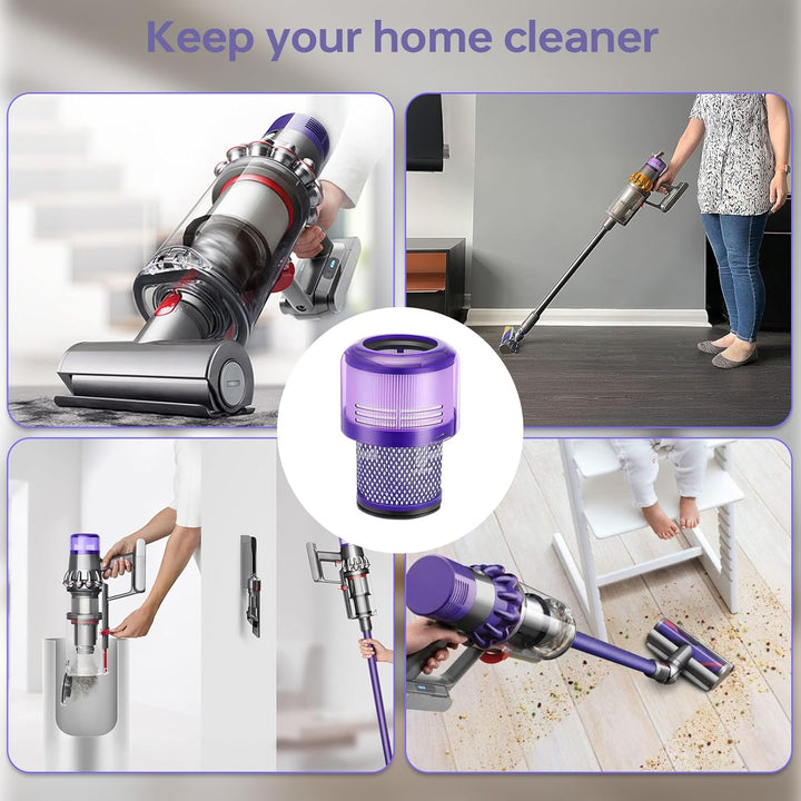 V11 Filter für Dyson, 3 Stück Ersatzfilter für Dyson V15 Detect, Ersatz Filter für Dyson V11 V15 SV1