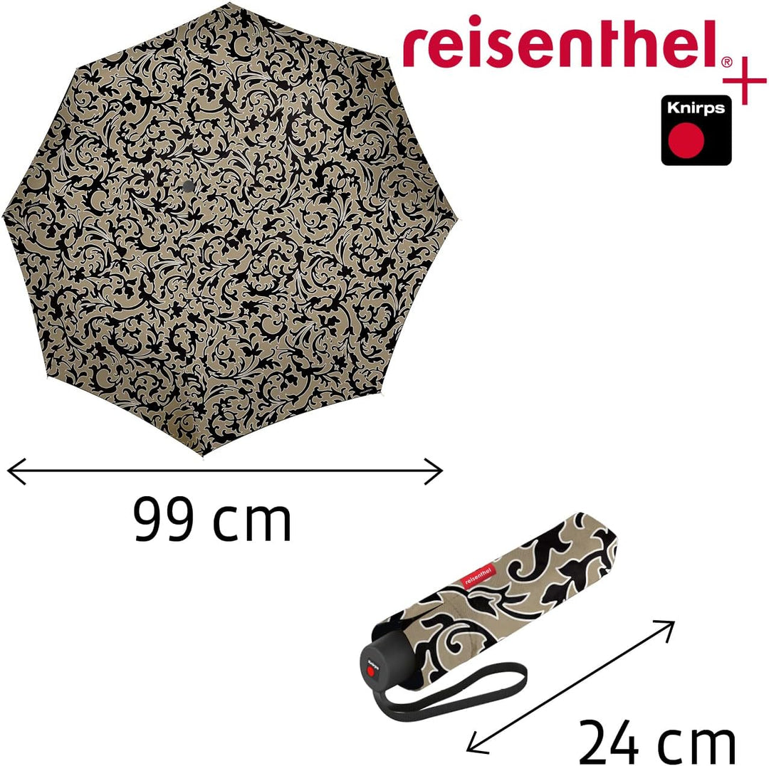 reisenthel umbrella pocket classic baroque marble Kompakter Taschenschirm aus recycelten PET-Flasche
