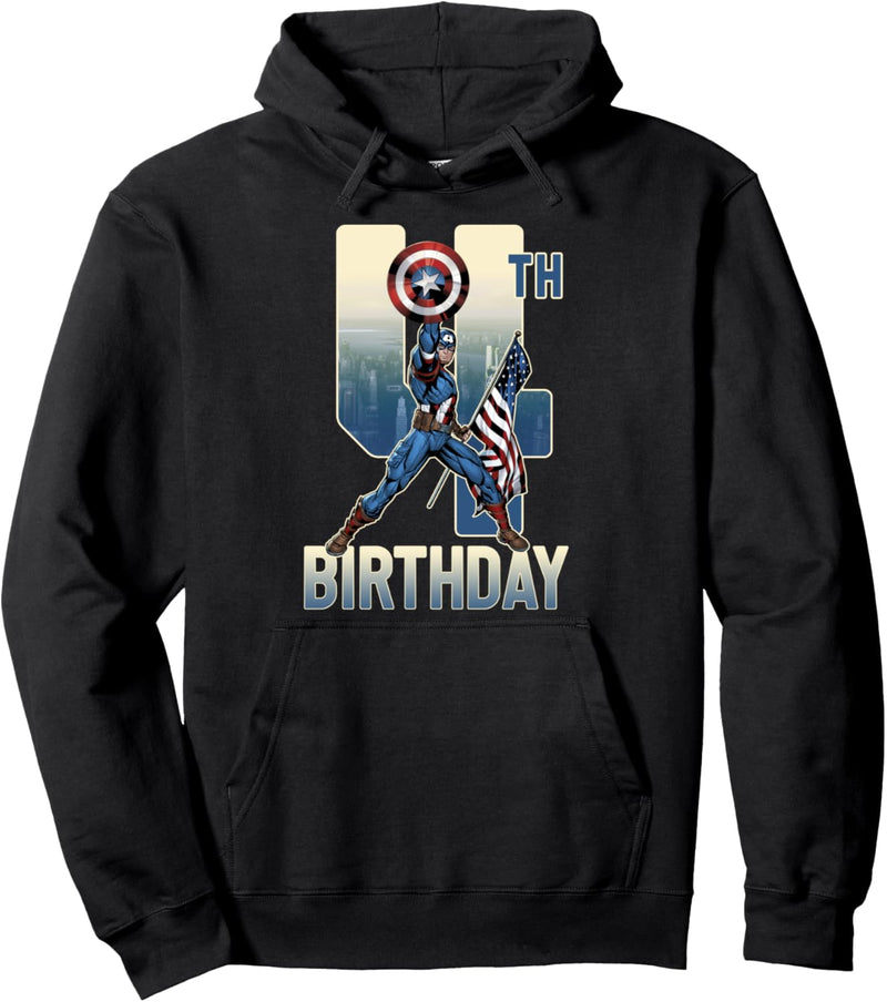 Marvel Captain America 4th Birthday Pullover Hoodie