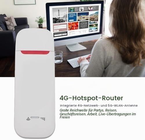 500 Mbit/s 4G LTE USB-Modem-Dongle mit SIM-Kartensteckplatz, Tragbarer Hochgeschwindigkeits-Reise-Ho