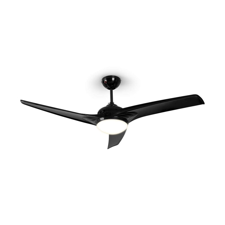 Klarstein Figo Deckenventilator - 2-in-1: Ventilator & Deckenlampe (2 x 42 W), Durchmesser: 52" (132