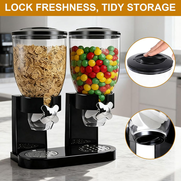 Cereal Dispenser 2L 2er Pack Müslispender für die Organisation des Küchenvorratsraums Ideal für Müsl