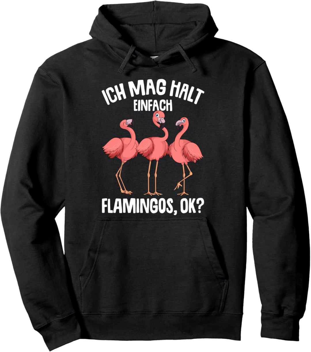 Ich mag halt Flamingos Kinder Mädchen Damen Flamingo Pullover Hoodie