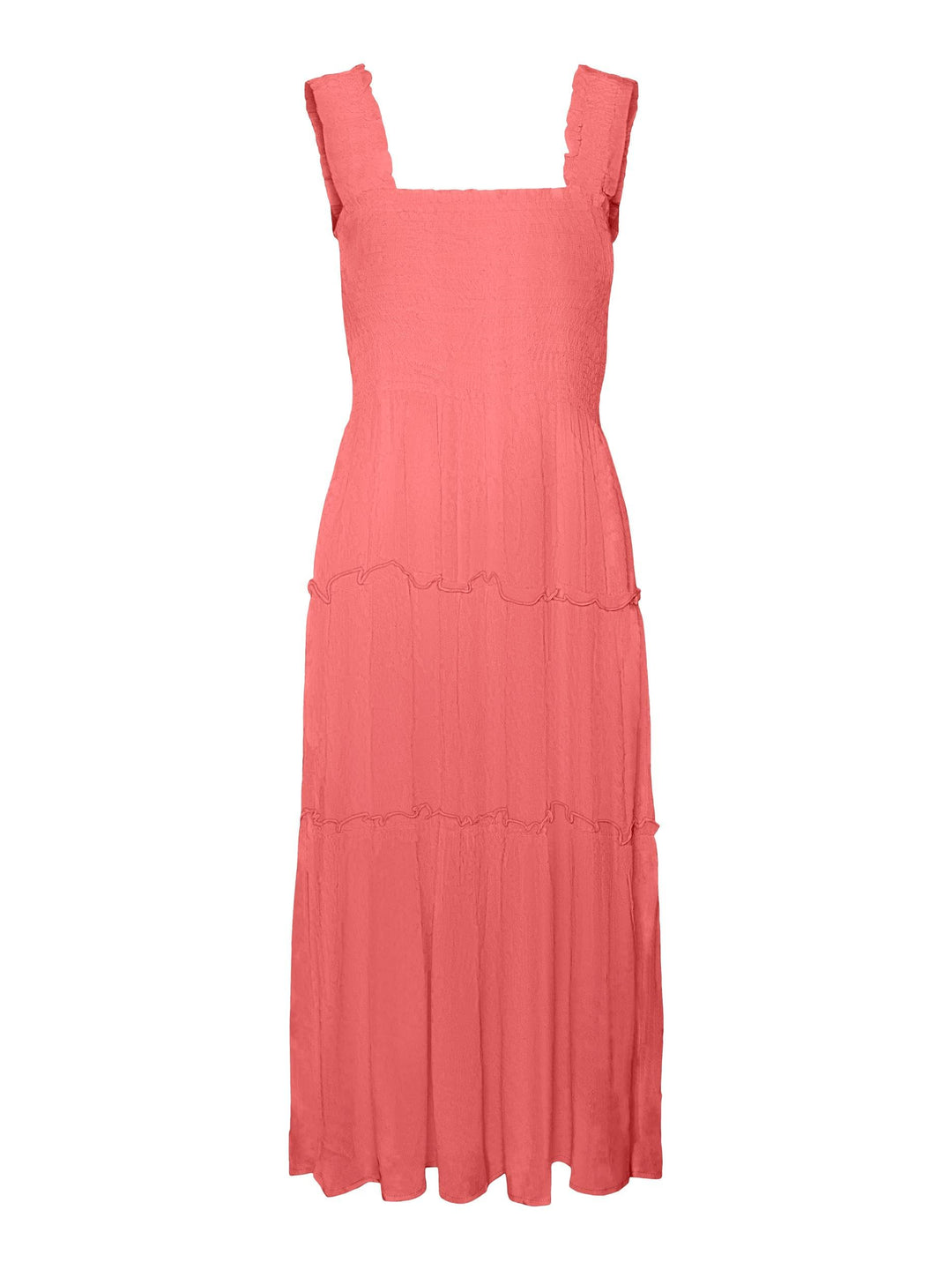 VERO MODA Female Kleid VMMENNY Midikleid, Georgia Peach