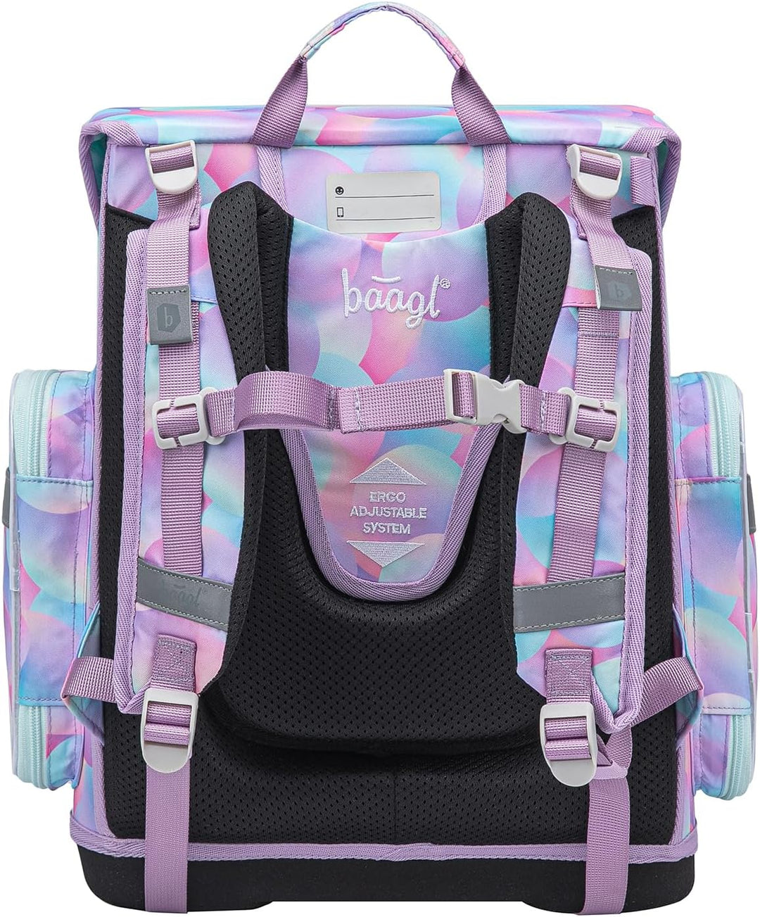 Baagl Schulranzen Jungen Mädchen Set 5 Teilig (Ergo Schultasche für 1. Klasse, Mäppchen, Turnbeutel,