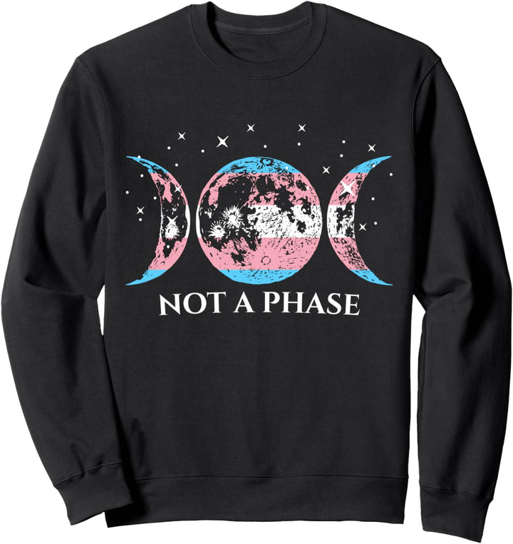 Funny Transgender Pride Flag Not A Phase Sweatshirt