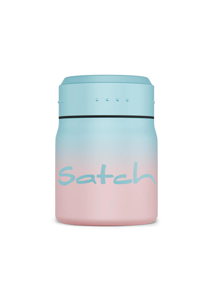 Satch Thermo Lunchbox 500ml, auslaufsicher, isoliert, mit Gabel-Löffelkombination Light Blue Graffit