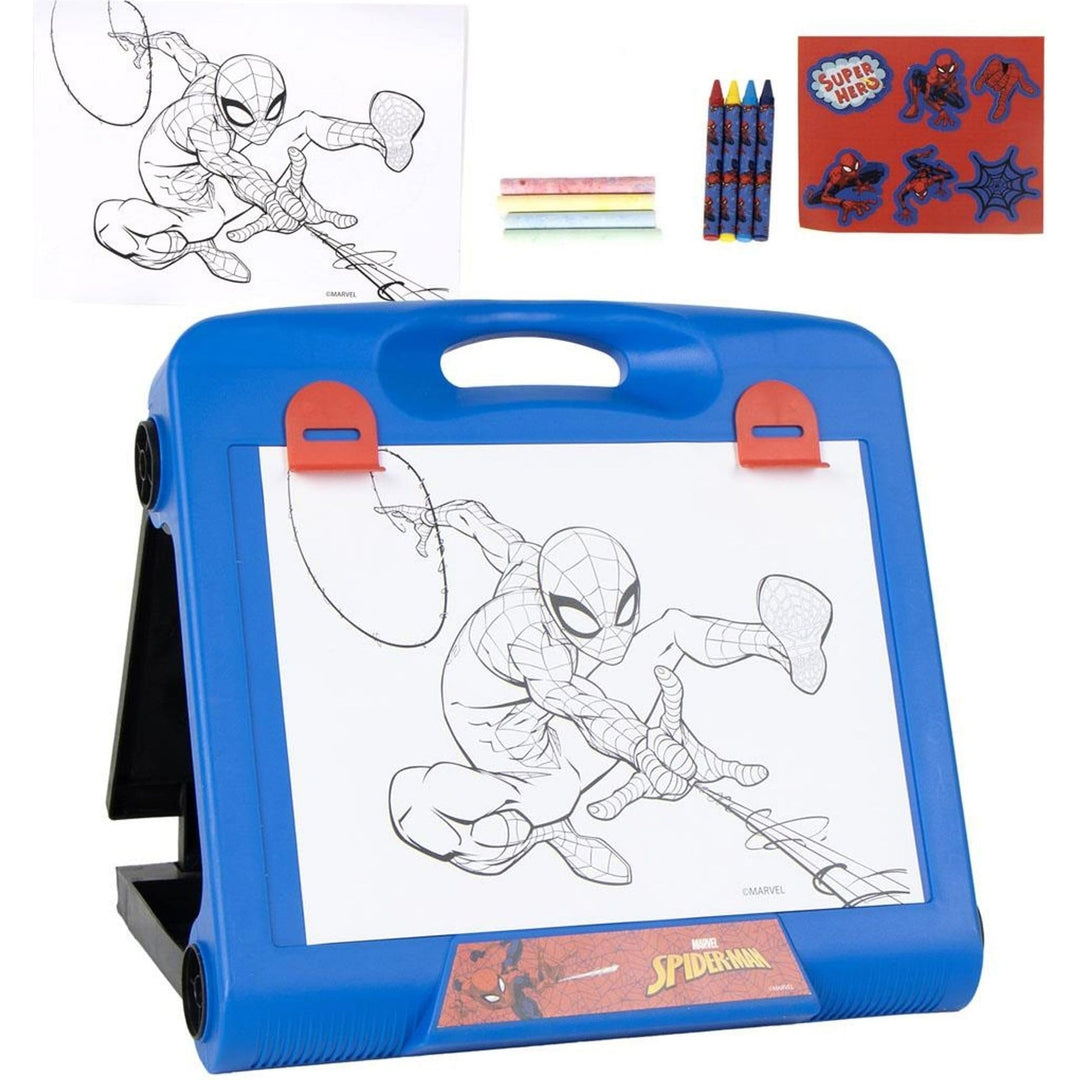 Magnetisches Spider-Man-Whiteboard für Kinder mit Bleistift und Stempeln – Spiderman-Whiteboard, tra