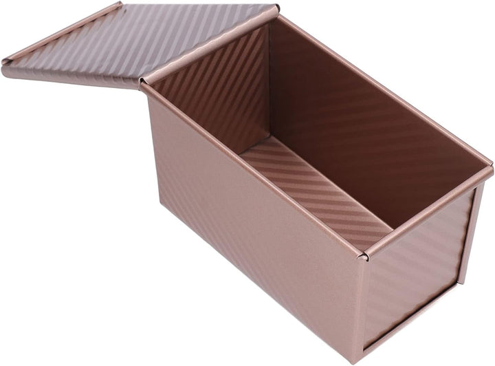 Toast Box Backform Brotlaibpfanne mit Deckel 2,2 Lb Teigkapazität Rechteckige Laibpfanne zum Backen