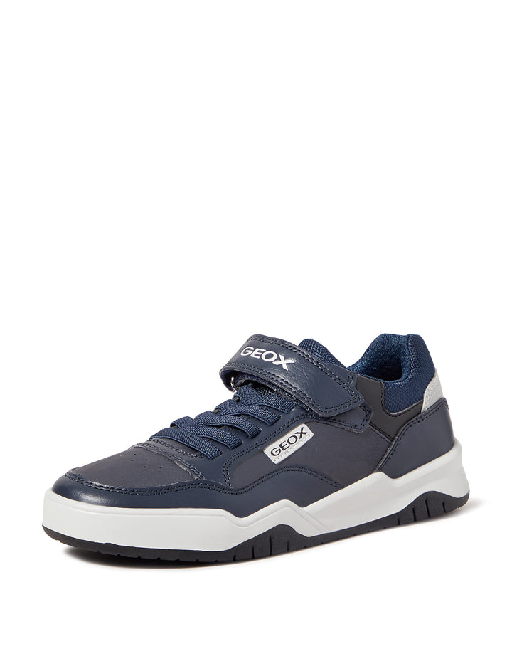 Geox Jungen J Perth Boy B Sneakers, 29 EU Navy Lt Grey