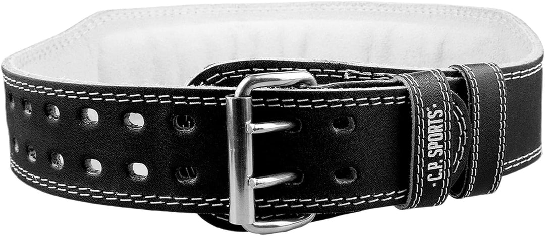 C.P. Sports Gewichthebergürtel Leder schwarz, Trainingsgürtel mit Grössentabelle XS - XXXXXL 0 - XXS