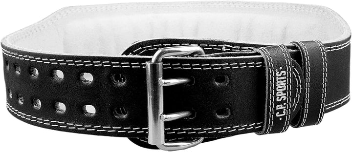C.P. Sports Gewichthebergürtel Leder schwarz, Trainingsgürtel mit Grössentabelle XS - XXXXXL 0 - XXS