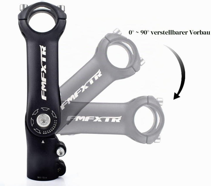 CYSKY Fahrrad Vorbau Verstellbarer 0-90 Grad 31,8 90mm/110mm Aluminiumlegierung MTB Vorbau Lenker Vo
