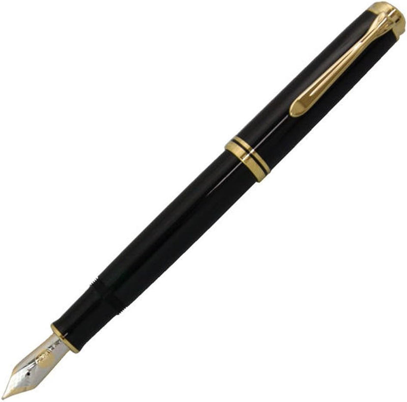 Pelikan Premium M400 Füllfederhalter F Plume schwarz, schwarz