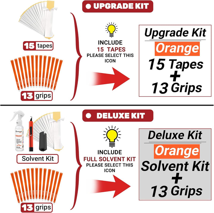 SAPLIZE Golfgriffe, 13er-Set mit komplettem Regripping-Kit, Standard / Midsize, Golfschlägergriffe a