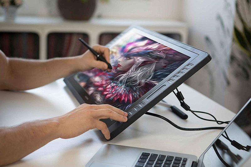 Grafiktablett mit Display HUION Kamvas Pro 22, 21,5 Zoll Grafikzeichnungsmonitor mit vollständig lam