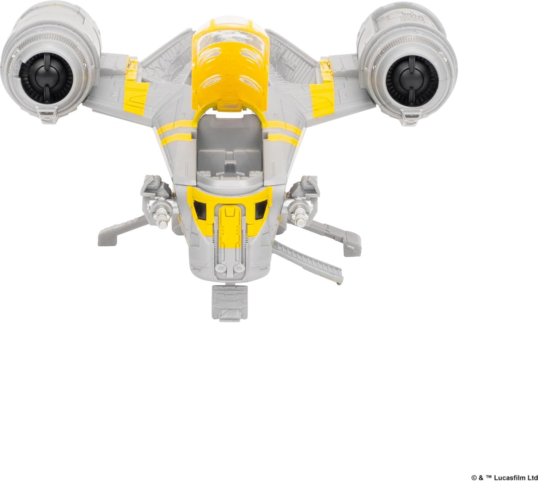 Star Wars™ Micro Galaxy Squadron SWJ0543 - Razor Crest - offizielles 18 cm grosses Fahrzeug mit 1 Mi