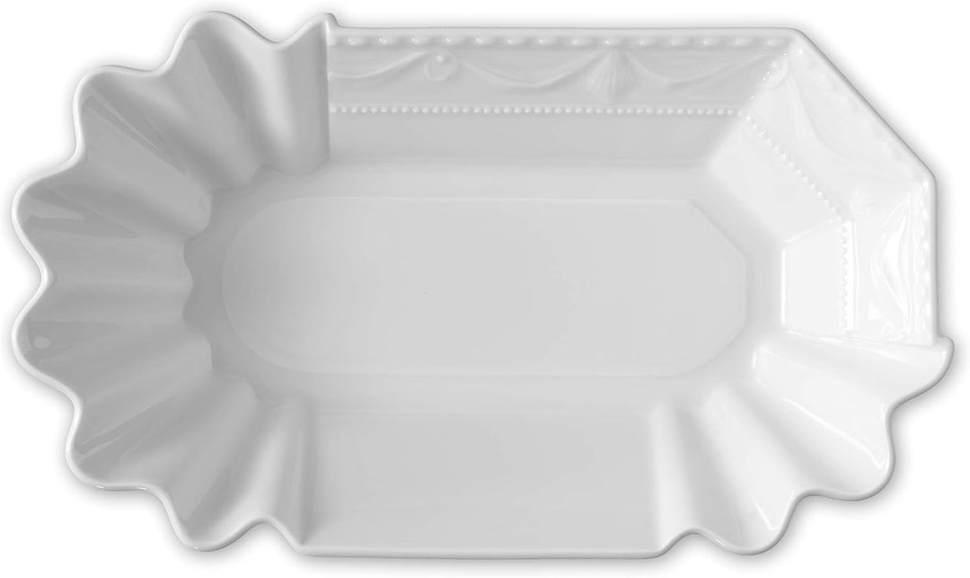 KPM Berlin KURLAND Currywurstschalen-Duo-Set mit 2 Piekern, Porzellan, Schalen-Set, Pommesschalen, h