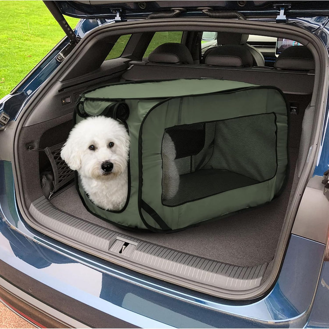 92 * 52 * 52 cm Hundetasche Netzstoff Faltbar Oxford-Gewebe Hundetransportbox Atmungsaktiv tragbar t