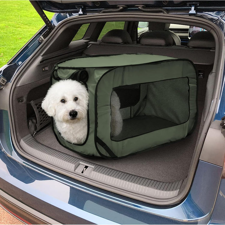 92 * 52 * 52 cm Hundetasche Netzstoff Faltbar Oxford-Gewebe Hundetransportbox Atmungsaktiv tragbar t