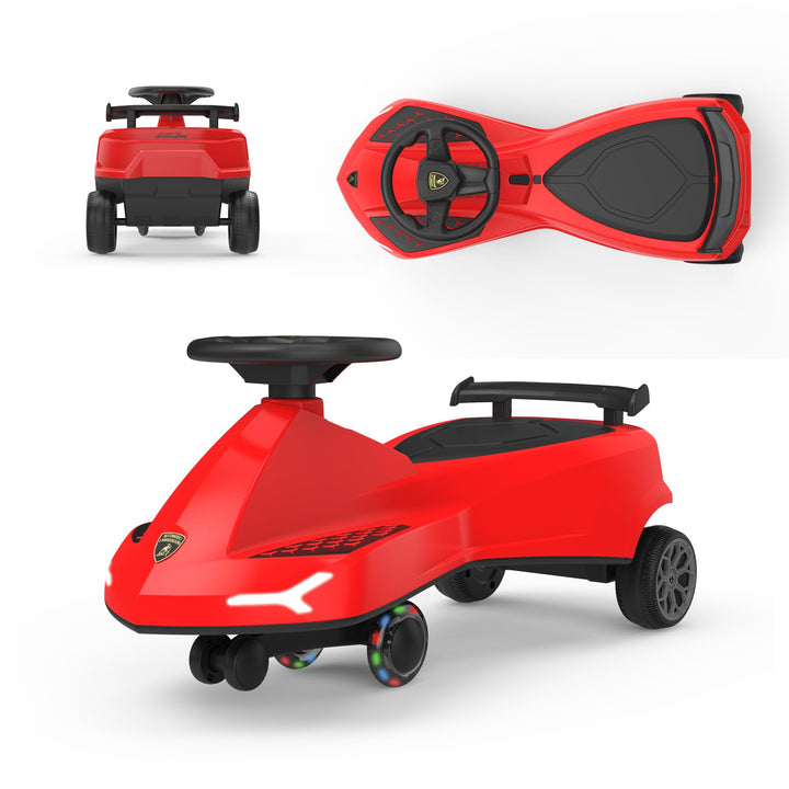 Rutschauto für Kinder ab 3 Jahren, TwistCar Wiggle Car Wackelauto Rutschfahrzeug mit Leuchtrollen, M