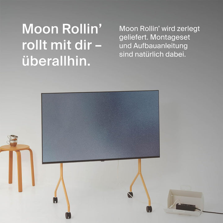 Pedestal Moon Rollin’ TV Ständer mit Rollen für Fernseher 40 bis 70 Zoll | Fernsehständer &amp; TV Wagen